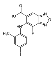 7-fluoro-6-(4-iodo-2-methyl-phenylamino)-benzo[1,2,5]oxadiazole-5-carboxylic acid CAS:284030-31-5 manufacturer & supplier