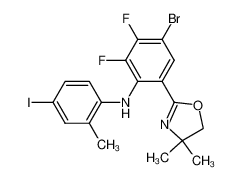 [4-bromo-6-(4,4-dimethyl-4,5-dihydro-oxazol-2-yl)-2,3-difluoro-phenyl]-(4-iodo-2-methyl-phenyl)-amine CAS:284032-27-5 manufacturer & supplier