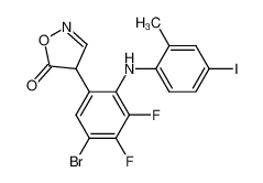 4-[5-bromo-3,4-difluoro-2-(4-iodo-2-methyl-phenylamino)-phenyl]4H-isoxazol-5-one CAS:284033-38-1 manufacturer & supplier