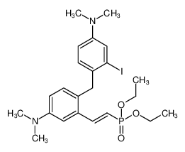 diethyl (E)-(5-(dimethylamino)-2-(4-(dimethylamino)-2-iodobenzyl)styryl)phosphonate CAS:284038-30-8 manufacturer & supplier