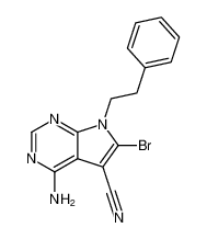 4-amino-6-bromo-7-phenethyl-7H-pyrrolo[2,3-d]pyrimidine-5-carbonitrile CAS:284040-33-1 manufacturer & supplier