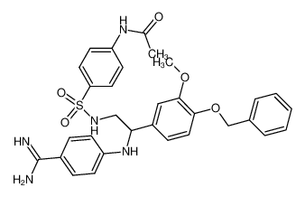 N-{4-[2-(4-Benzyloxy-3-methoxy-phenyl)-2-(4-carbamimidoyl-phenylamino)-ethylsulfamoyl]-phenyl}-acetamide CAS:284043-52-3 manufacturer & supplier