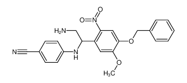 4-[2-Amino-1-(4-benzyloxy-5-methoxy-2-nitro-phenyl)-ethylamino]-benzonitrile CAS:284043-87-4 manufacturer & supplier