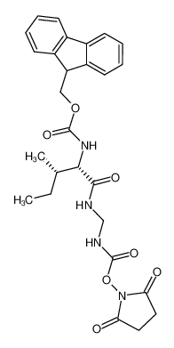 (9H-fluoren-9-yl)methyl ((2S,3S)-1-((((((2,5-dioxopyrrolidin-1-yl)oxy)carbonyl)amino)methyl)amino)-3-methyl-1-oxopentan-2-yl)carbamate CAS:284049-01-0 manufacturer & supplier