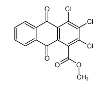 2,3,4-trichloro-9,10-dioxo-9,10-dihydroanthracene-1-carboxylic acid methyl ester CAS:2841-28-3 manufacturer & supplier