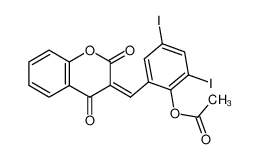 3-(2-Acetoxy-3.5-dijod-benzyliden)-2.4-dioxo-chroman CAS:2841-91-0 manufacturer & supplier