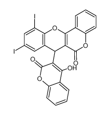 7-(4-hydroxy-2-oxo-2H-chromen-3-yl)-9,11-diiodo-7H-chromeno[4,3-b]chromen-6-one CAS:2841-93-2 manufacturer & supplier