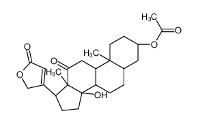 [(3S,5R,10S,13R,14S,17R)-14-hydroxy-10,13-dimethyl-12-oxo-17-(5-oxo-2H-furan-3-yl)-2,3,4,5,6,7,8,9,11,15,16,17-dodecahydro-1H-cyclopenta[a]phenanthren-3-yl] acetate CAS:2842-86-6 manufacturer & supplier