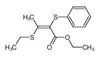 trans-2-Phenylthio-3-ethylthio-crotonsaeureethylester CAS:28435-69-0 manufacturer & supplier