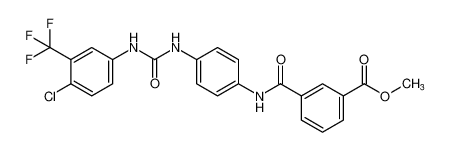 methyl 3-((4-(3-(4-chloro-3-(trifluoromethyl)phenyl)ureido)phenyl)carbamoyl)benzoate CAS:284461-89-8 manufacturer & supplier