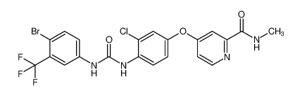 4-(4-(3-(4-bromo-3-(trifluoromethyl)phenyl)ureido)-3-chlorophenoxy)-N-methylpicolinamide CAS:284462-19-7 manufacturer & supplier