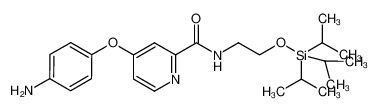 4-(4-(2-(N-(2-triisopropylsilyloxy)ethyl)carbamoyl)pyridyloxy)aniline CAS:284462-64-2 manufacturer & supplier