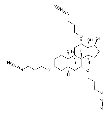 (3R,5S,7R,8R,9S,10S,12S,13S,14S,17S)-3,7,12-Tris-(3-azido-propoxy)-10,13-dimethyl-hexadecahydro-cyclopenta[a]phenanthren-17-ol CAS:284467-86-3 manufacturer & supplier