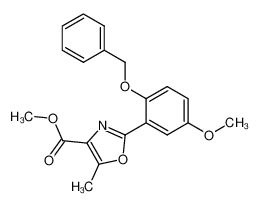 methyl 2-[(2-benzyloxy-5-methoxy)phenyl]-5-methyloxazole-4-caboxylate CAS:284469-98-3 manufacturer & supplier