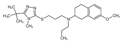 3-[3-(N-(7-Methoxy-1,2,3,4-tetrahydronaphth-2-yl)propylamino)propylmercapto]-5-tert-butyl-4-methyl-1,2,4(4H)-triazole CAS:284477-66-3 manufacturer & supplier