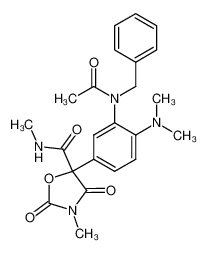 5-[3-(acetyl-benzyl-amino)-4-dimethylamino-phenyl]-3-methyl-2,4-dioxo-oxazolidine-5-carboxylic acid methylamide CAS:28448-52-4 manufacturer & supplier