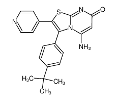 5-amino-3-[4-(1,1-dimethylethyl)phenyl]-2-(pyridin-4-yl)-7H-thiazolo[3,2-a]pyrimidin-7-one CAS:284486-06-2 manufacturer & supplier