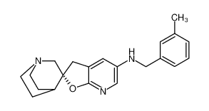 R-(-)-5'-N-(3-Methylphenylmethyl)aminospiro[1-azabicyclo[2.2.2]octane-3,2'-(3'H)-furo[2,3-b]pyridine] CAS:284486-32-4 manufacturer & supplier