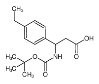 3-TERT-BUTOXYCARBONYLAMINO-3-(4-ETHYL-PHENYL)-PROPIONIC ACID CAS:284493-61-4 manufacturer & supplier