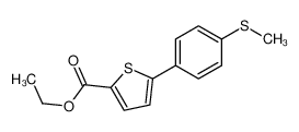 ethyl 5-(4-methylsulfanylphenyl)thiophene-2-carboxylate CAS:284493-78-3 manufacturer & supplier