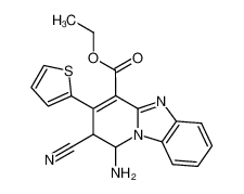 1-Amino-2-cyano-3-thiophen-2-yl-1,2-dihydro-benzo[4,5]imidazo[1,2-a]pyridine-4-carboxylic acid ethyl ester CAS:284497-16-1 manufacturer & supplier