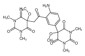 5-{4-amino-3-[(5-methoxy-1,3-dimethyl-2,4,6-trioxo-hexahydro-pyrimidin-5-yl)-acetyl]-phenyl}-5-methoxy-1,3-dimethyl-pyrimidine-2,4,6-trione CAS:28458-91-5 manufacturer & supplier