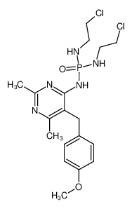 phosphoric acid bis-[(2-chloro-ethyl)-amide] 5-(4-methoxy-benzyl)-2,6-dimethyl-pyrimidin-4-ylamide CAS:28461-87-2 manufacturer & supplier