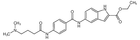 5-[4-(4-Dimethylamino-butyrylamino)-benzoylamino]-1H-indole-2-carboxylic acid ethyl ester CAS:284662-77-7 manufacturer & supplier