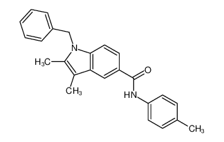 1-benzyl-2,3-dimethyl-N-(4-methylphenyl)indole-5-carboxamide CAS:284664-30-8 manufacturer & supplier