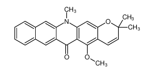 5-methoxy-2,2,13-trimethyl-2,13-dihydro-6H-benzo[b]pyrano[2,3-i]acridin-6-one CAS:284671-58-5 manufacturer & supplier