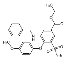 Ethyl 3-benzylamino-4-(p-methoxyphenoxy)-5-sulphamyl-benzoate CAS:28468-67-9 manufacturer & supplier