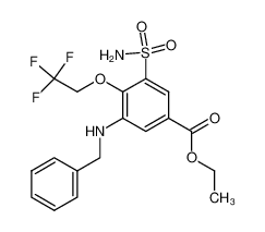 Ethyl 3-benzylamino-5-sulphamyl-4-(β,β, β-trifluoroethoxy)-benzoate CAS:28468-77-1 manufacturer & supplier