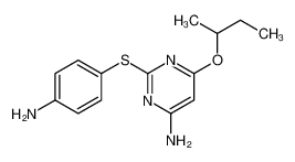 2-(4-aminophenyl)sulfanyl-6-butan-2-yloxypyrimidin-4-amine CAS:284681-57-8 manufacturer & supplier