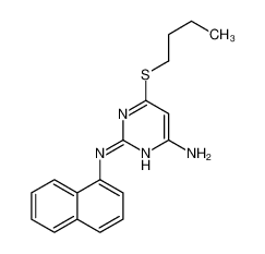 6-butylsulfanyl-2-N-naphthalen-1-ylpyrimidine-2,4-diamine CAS:284682-00-4 manufacturer & supplier