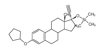 17α-Ethinyl-3-cyaopentyloxy-17β-trimethylsilyloxy-oestra-1,3,5(10)-trien CAS:28477-73-8 manufacturer & supplier