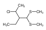 3-(bis-methylsulfanyl-methyl)-2-chloro-pentane CAS:28480-41-3 manufacturer & supplier