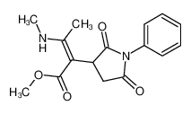 3-Methylamino-2-(2,5-dioxo-1-phenyl-pyrrolidin-3-yl)-crotonsaeure-methylester CAS:28485-92-9 manufacturer & supplier