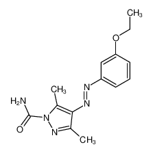 4-(3-ethoxy-phenylazo)-3,5-dimethyl-pyrazole-1-carboxylic acid amide CAS:28494-76-0 manufacturer & supplier