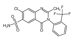 7-chloro-2-methyl-4-oxo-3-(2-trifluoromethyl-phenyl)-3,4-dihydro-quinazoline-6-sulfonic acid amide CAS:28508-61-4 manufacturer & supplier