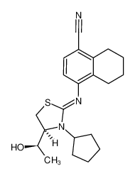 (4S)-2-(4-cyano-5,6,7,8-tetrahydronaphthylimino)-4-((1R)-1-hydroxyethyl)-3-cyclopentyl-1,3-thiazolidine CAS:285122-41-0 manufacturer & supplier