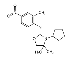 2-(2-methyl-4-nitrophenylimino)-3-cyclopentyl-4,4-dimethyl-1,3-oxazolidine CAS:285123-90-2 manufacturer & supplier