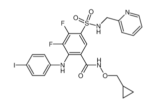 N-cyclopropylmethoxy-3,4-difluoro-2-(4-iodophenylamino)-5-[(pyridin-2-ylmethyl)-sulfamoyl]-benzamide CAS:285126-11-6 manufacturer & supplier