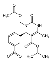 Isopropyl (4R)-3-acetoxymethyl-6-methyl-4-(3-nitrophenyl)-2-oxo-1,2,3,4-tetrahydropyrimidine-5-carboxylate CAS:285136-75-6 manufacturer & supplier