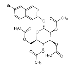 Acetic acid (2R,3S,4S,5R,6R)-4,5-diacetoxy-6-acetoxymethyl-2-(6-bromo-naphthalen-2-yloxy)-tetrahydro-pyran-3-yl ester CAS:28541-72-2 manufacturer & supplier