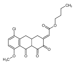 [8-Chloro-5-methoxy-3,4,10-trioxo-3,4,4a,9,9a,10-hexahydro-1H-anthracen-(2Z)-ylidene]-acetic acid butyl ester CAS:28545-36-0 manufacturer & supplier