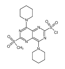 6-methanesulfonyl-4,8-di-piperidin-1-yl-pyrimido[5,4-d]pyrimidine-2-sulfonyl chloride CAS:28546-56-7 manufacturer & supplier