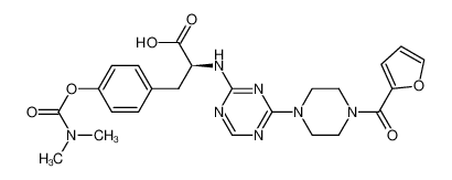 N-{4-[4-(furan-2-ylcarbonyl)piperazin-1-yl]-1,3,5-triazin-2-yl}-L-4-(N,N-dimethylcarbamyloxy)phenylalanine CAS:285564-29-6 manufacturer & supplier