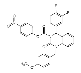 4-(3,4-difluorophenyl)-1-(4-methoxybenzyl)-3-(4-nitrophenoxycarbonyl)-3,4-dihydro-quinazolin-2-one CAS:285570-01-6 manufacturer & supplier