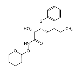 (2S,3R)-2-hydroxy-3-(phenylsulfanyl)heptanoic acid (tetrahydropyran-2-yloxy)amide CAS:285572-43-2 manufacturer & supplier