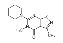 3,5-dimethyl-6-piperidin-1-yl-5H-isothiazolo[5,4-d]pyrimidin-4-one CAS:28561-93-5 manufacturer & supplier